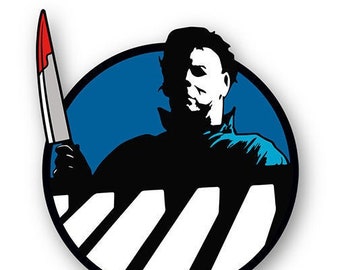 THE SHAPE - Halloween - Horror enamel pin - Blue