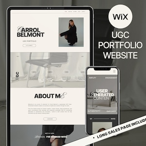Premium WIX Sales Page Website Template Wix Coach Template Business Website Design Course Landing Page High Converting Premium Wix