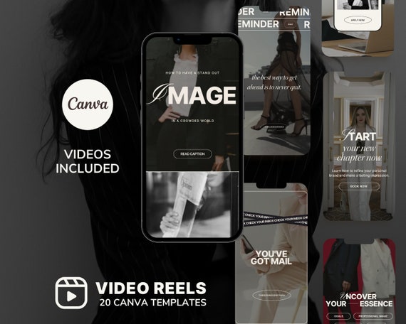 Luxury Instagram Reels Templates: Minimalist Video Marketing (Canva)