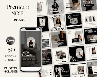 Plantillas minimalistas para publicaciones de Instagram: Canva Business Feed