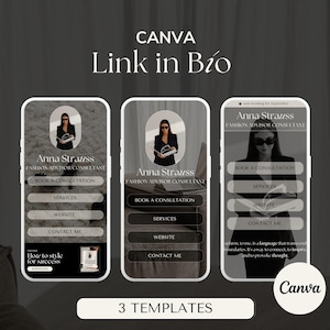 Link in bio template canva| Instagram landing page| Tik tok template. Canva Link in bio| Link in bio canva| Landing