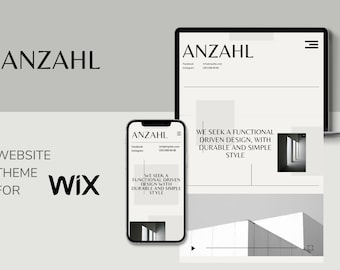 Minimalistyczny szablon witryny Wix: nowoczesny projekt portfolio