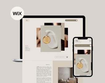 SKN Med Spa WIX Website Template: Modernes Minimalistisches Theme