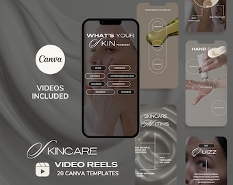 Skincare Reels, Esthetician Reels, Skincare Template, Esthetician Template, Skincare Reel Video, Esthetician Reel Video Templates