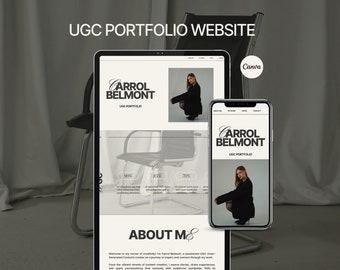 UGC Portfolio Website Template: Canva Website Design