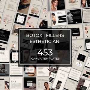 Botox template bundle | Botox and filler templates pack | Nurse injector template | Medspa templates | Canva Instagram templates