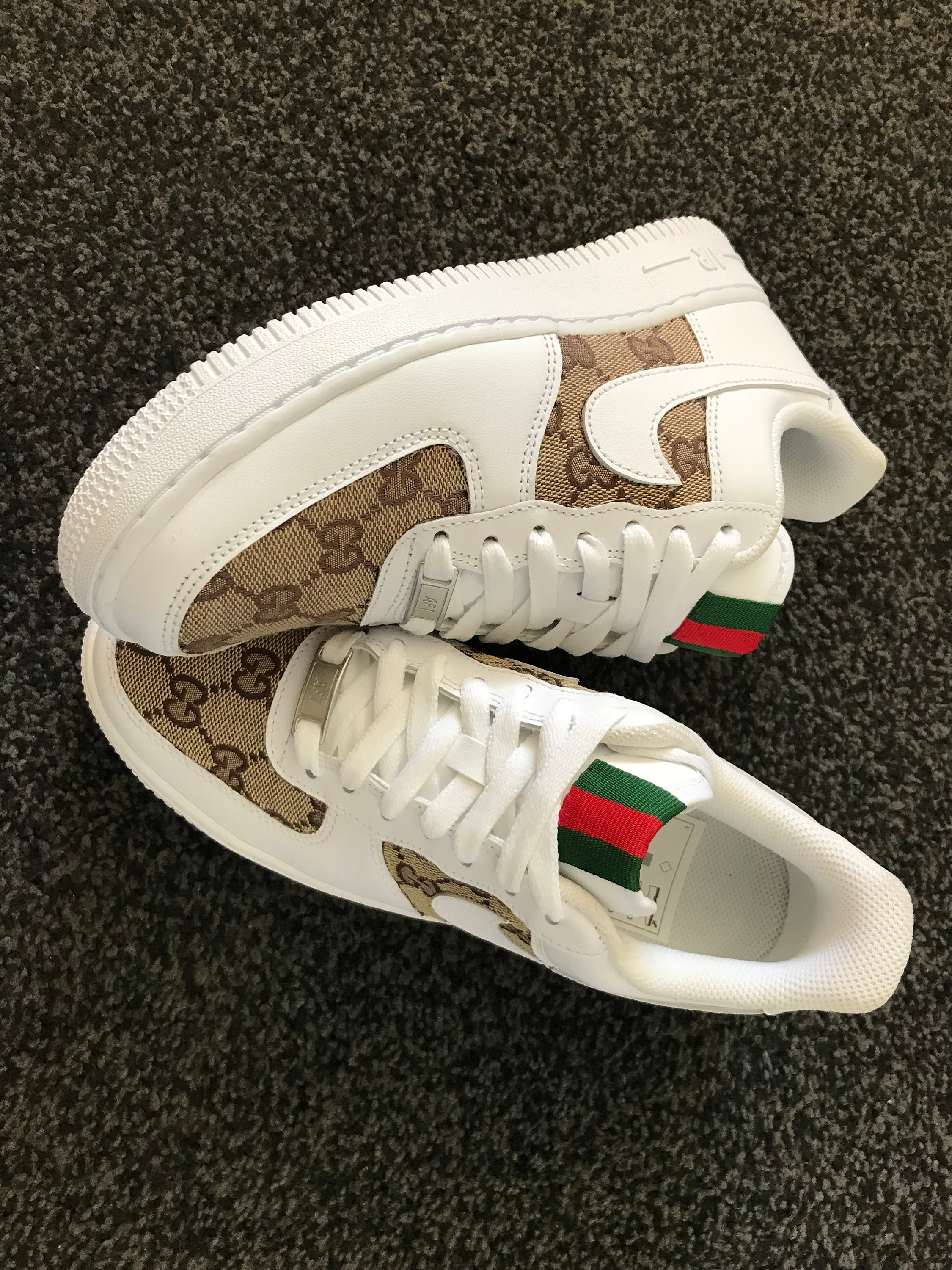 Custom Gucci X Nike Air Force 1 | Etsy