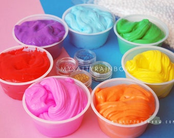 7 Slime Package with Extras Slime Bundle Pack Birthday Slime Party Favour Slime Pack