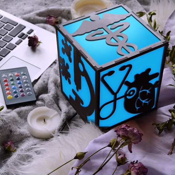 Medical Decorations Handmade Lampshade Medical Student Gift Etsy