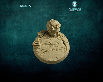 50 mm Resin Runde Miniaturbasis: Tabletop RPG Wargaming Gelände