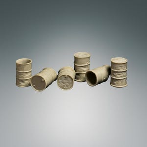 Resin Fässer Set - RPG Scatter Terrain für Tabletop und War-Gaming