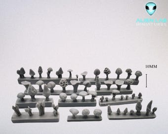Resin Mushrooms Set – Fantasy Wargaming Terrain & Tabletop RPG Scenery