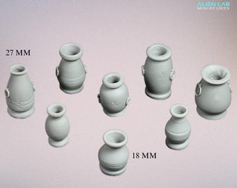 Resin Terrain Vases – RPG Scatter Accessories for Tabletop Wargames and Dioramas