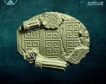 Ancient Greece Resin Base: 120mm Oval Wargaming Terrain