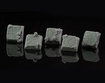 Resin Square Bases: 20mm Terrain, DnD, Wargaming