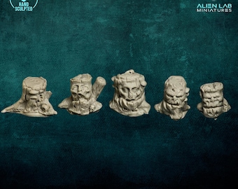 Haunted Tree Stump Terrain – Fantasy RPG Scenery 28mm 32mm Miniatures