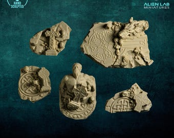 Celtic Basing Bits Set – Resin Scenic Base Decor for 28–32mm Miniatures & Wargaming