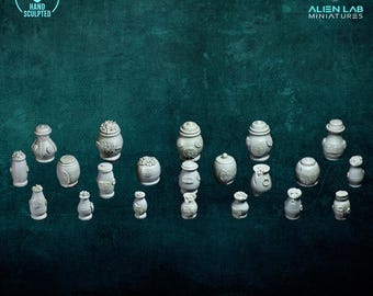 Dwarven Treasure Scatter Terrain – Fantasy Beute Requisiten für 28 mm 32 mm Miniaturen