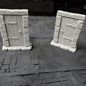 Wargaming Terrain Dungeon door - D&D Scatter Scenery, Tabletop RPG Miniatures, Dungeon door for Dungeons and Dragons, Terrain Accessories