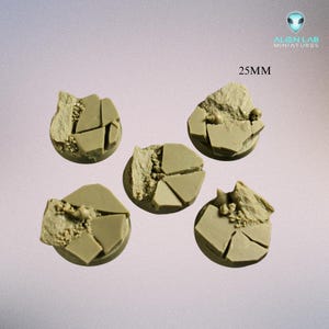 Northern round bases 25mm- Resin Round for Tabletop & dungeon and dragons, Wargaming Terrain, Board Game Accessories, Board Game Accessories