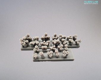 Miniature Resin Candles – RPG Scatter Terrain for 28-32mm Fantasy Games