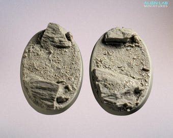 Wasteland Oval Resin Bases 90mm: Tabletop Gaming Terrain