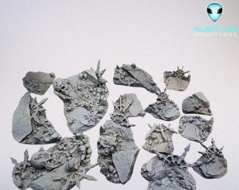 Chaos Resin Basing Kit: Wargaming Miniature Terrain