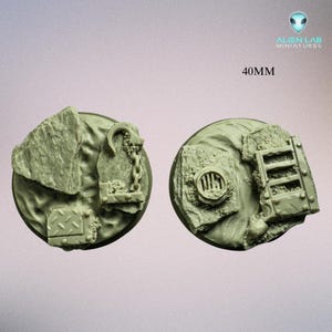 Inferno round bases 40mm- Resin Round for Tabletop & dungeon and dragons, Wargaming Terrain, Board Game Accessories, Board Game Accessories