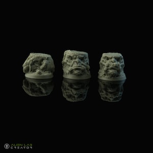 Orc bases 32mm - Resin Round bases for Tabletop & dungeon and dragons, Wargaming Terrain, Board Game Accessories, Board Game Accessories