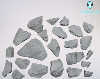 Resin Rock Basing Kit: Wargaming Scenery Terrain