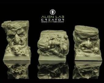 Resin Square Bases: Fantasy Terrain, DnD, Wargaming (20mm)