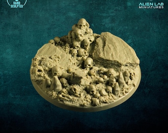 Schädel Resin Basis: 80 mm Wargaming Terrain