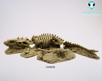 Dragon Skeleton Terrain – Resin Wargaming & RPG Scenery (28–32mm Tabletop Scale)