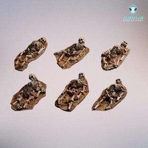 Resin Skeleton Remains – Wargaming Terrain Accessories for 28mm 32mm Tabletop RPG image 3
