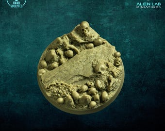 Totenschädel aus Resin: 50 mm Rund
