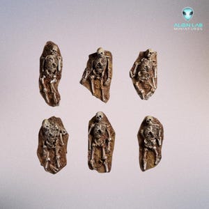Resin Skeleton Remains – Wargaming Terrain Accessories for 28mm 32mm Tabletop RPG image 1