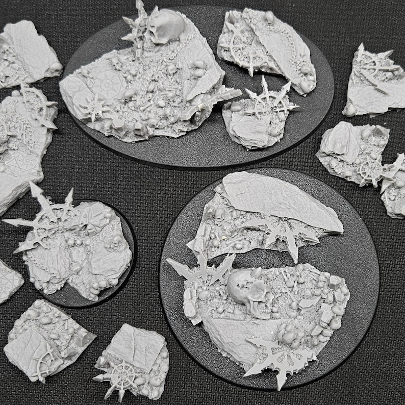 Chaos Resin Basing Kit: Wargaming Miniature Terrain - Etsy