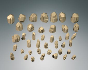 Resin Crystal Scatter Set – RPG Dungeon Terrain 28-32mm Miniatures