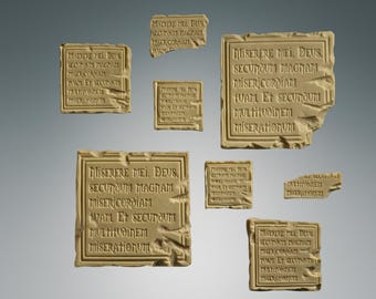 Resin Stone Tablets – RPG Scatter Terrain for D&D, Pathfinder, Wargaming Scenery