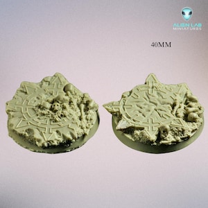 Chaos round bases 40mm- Resin Round for Tabletop & dungeon and dragons, Wargaming Terrain, Board Game Accessories, Board Game Accessories