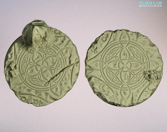 Ancient Temple 40mm Resin Bases: Wargaming Terrain
