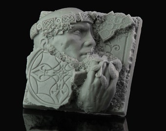 Resin Square 50mm Terrain Base: Unpainted Wargaming Miniature