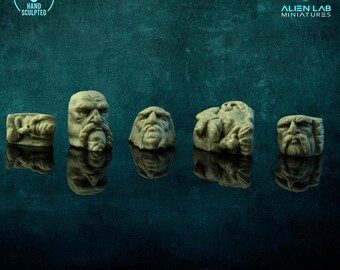 Dwarven Basing Bits – Resin Miniature Base Decor 28mm 32mm Fantasy