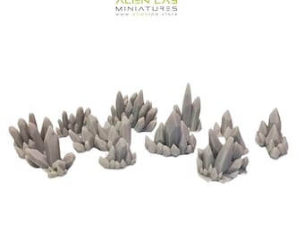 Resin Crystal Terrain – Fantasy Wargaming Scenery & Tabletop RPG Accessories