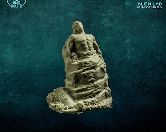 Slavic Warrior Monument – Resin Statue Terrain for RPG & Tabletop Wargames (75mm)