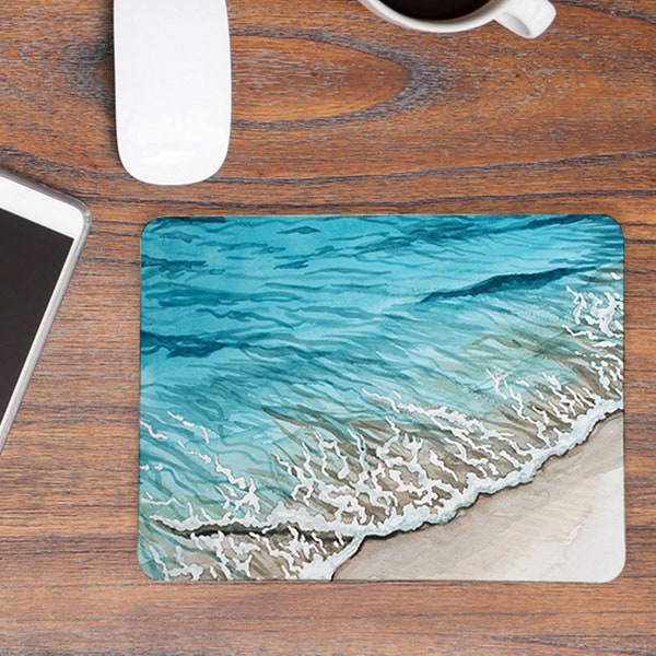 Mousepad mouse pad Mauspad mit Welle Wasser Meer Strand Mausunterlage bedruckt für den Schreibtisch mouse pads mp46