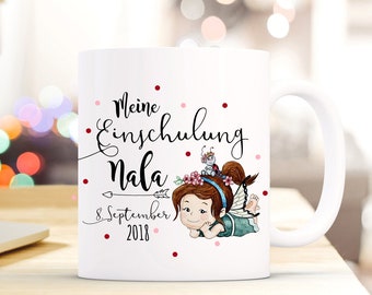 School enrollment cup mug fairy elf desired name ts707