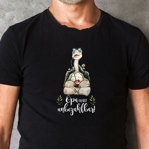 Koszulka T-shirt w czarny motyw żółwia „Dziadek jest bezcenny” prezent 100% bawełna hs11