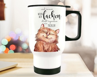 Thermo mug coffee to go mug cat tb107