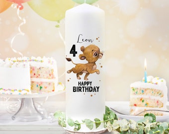 Birthday candle candle for birthday lion lion cub candle to birthday with lion wk138